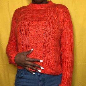 Women’s Orange Crop Sweater